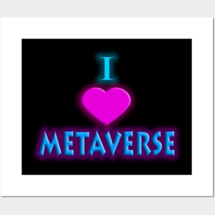 I Heart Metaverse Posters and Art